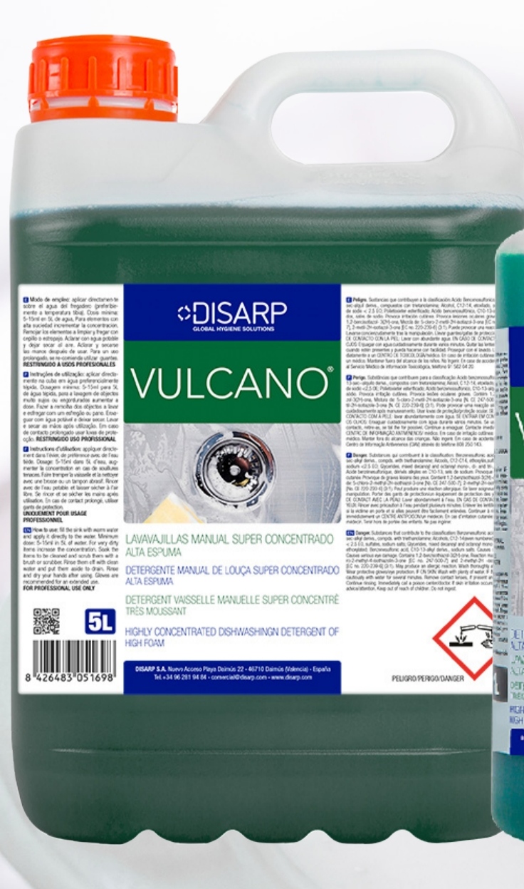 VULCANO 5L LAVAVAJ. MANUAL SUPER CONCENT.ALTA ESPU