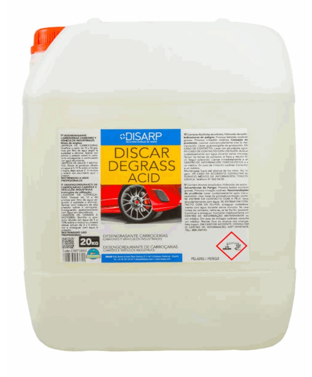 DISCAR DEGRASS ACID.22KG LIMP.CARROCERIAS ALUMINIO