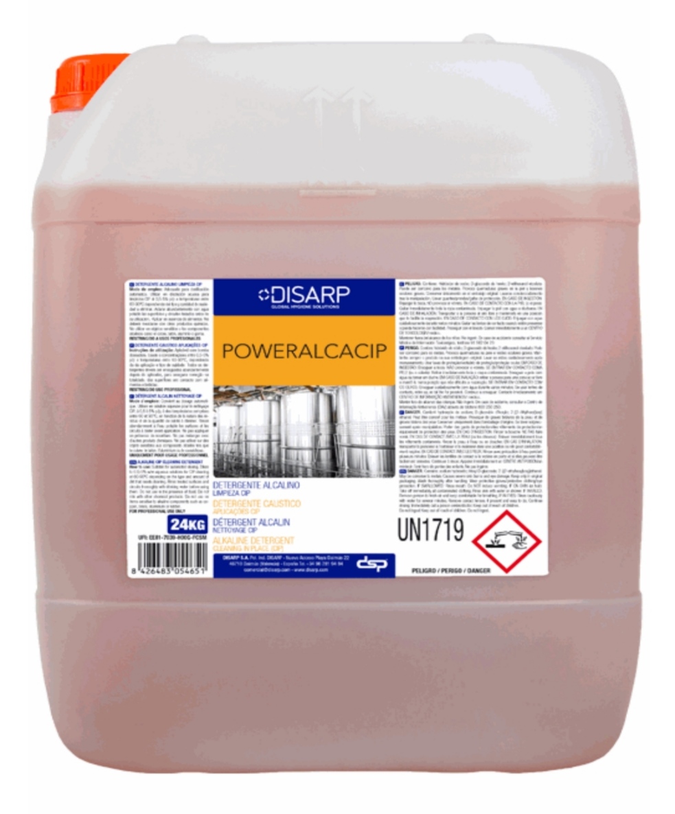 POWERALCACIP 24KG DETERGENTE ALCALINO PARA CIP