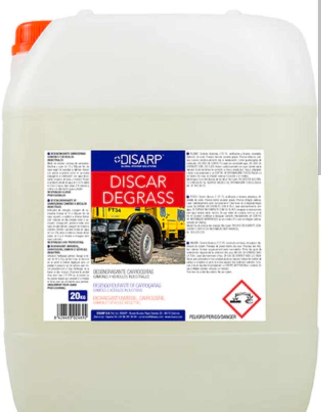 DISCAR DEGRASS 20KG DETERG.VEHICULOS INDUSTRIALES