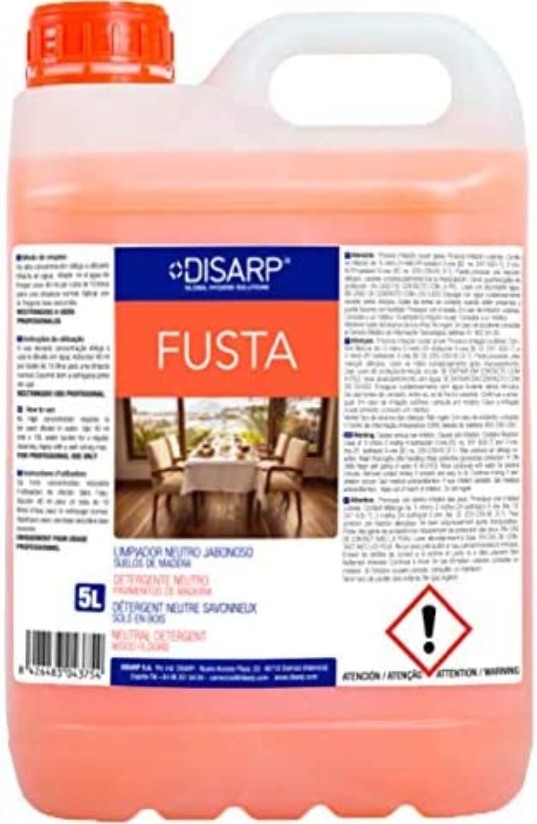 FUSTA 5L LIMP.NEUTRO JABONOSO MADERA-PARQUET